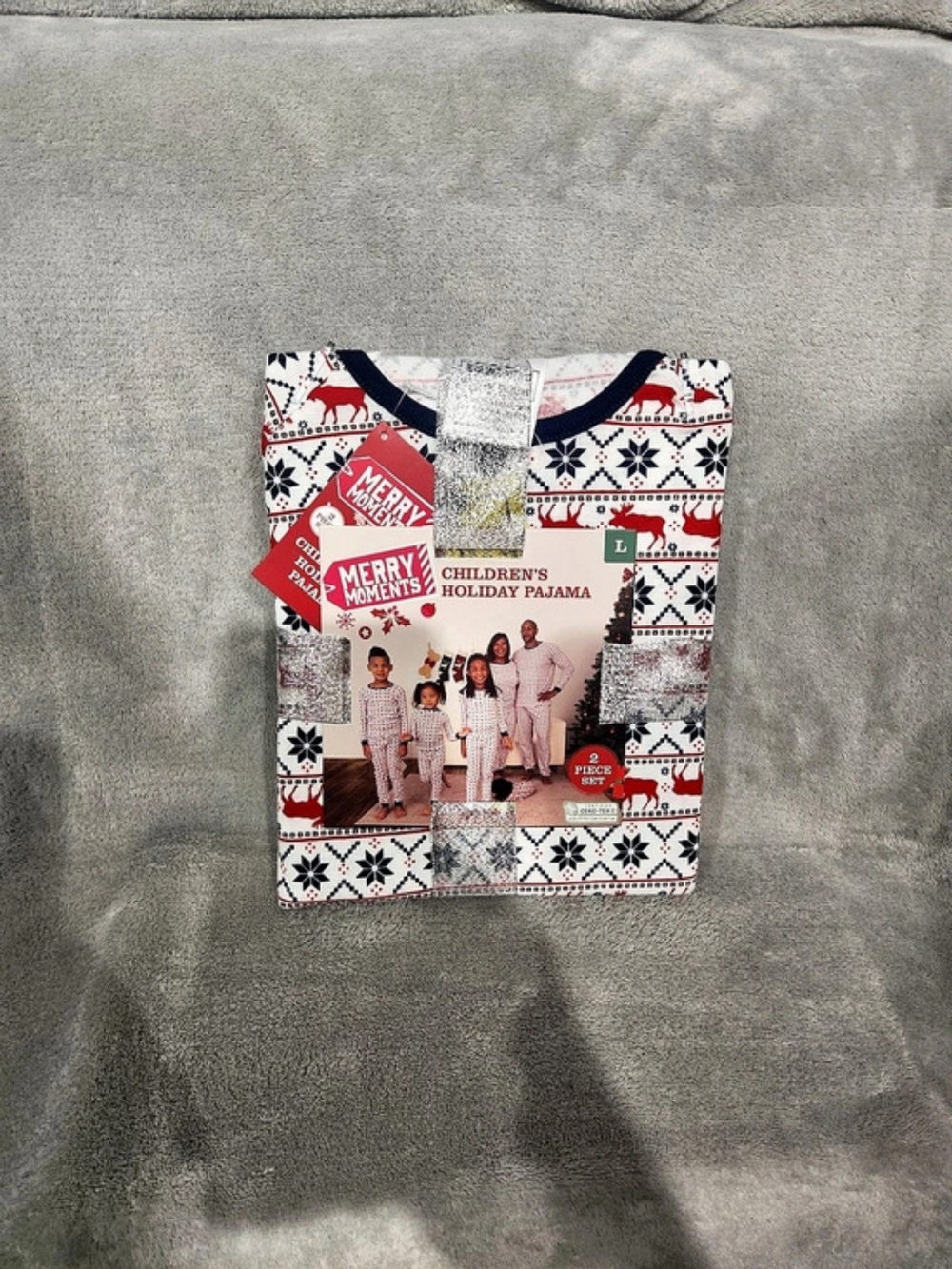 Merry Moments Children's Holiday Pajama Set Size Large